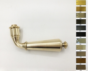 Brass Door handle with estate style